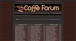 Desktop Screenshot of caffeforum.it