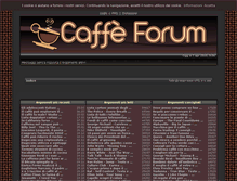 Tablet Screenshot of caffeforum.it